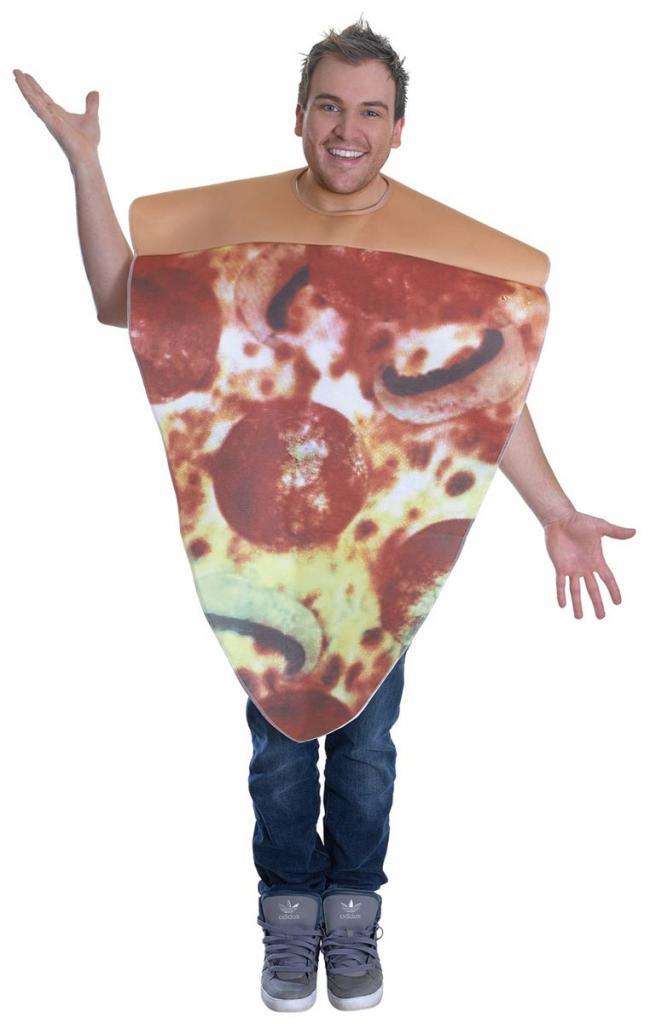 Slice of Pizza Costume for Adults from a range of comical food fancy dress AC776 from Karnival Costumes