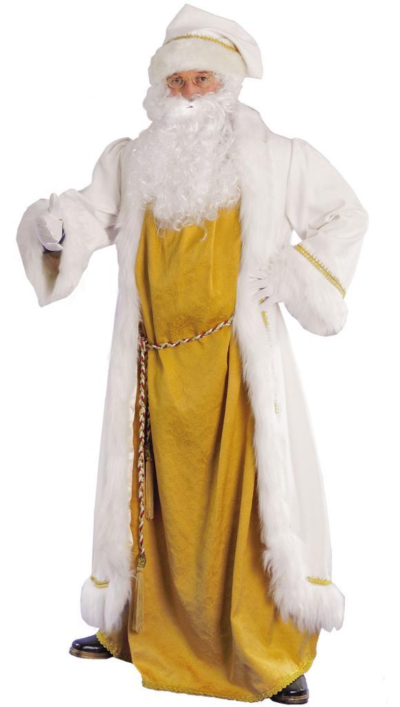 Luxury White Santa Claus Costume by Stamco 442001 and avaiable in the UK only from Karnival Costumes