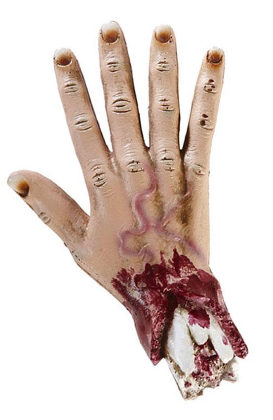 25cm Human Size Severed and Decomposing Hand by Widmann 00470 and available at Karnival Costumes