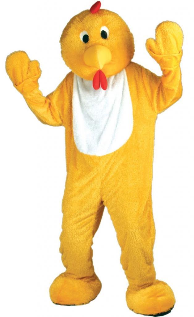 Giant Chicken Mascot Costume for Easter and other events. By Wicked MA8514 in one-size, it's available from Karnival Costumes
