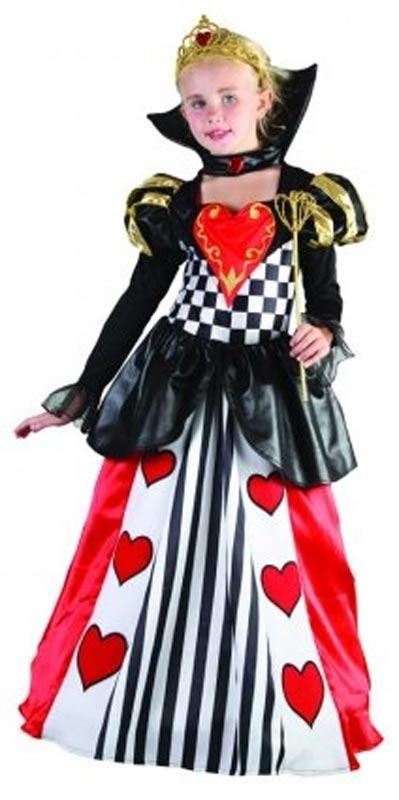 Children's Queen of Hearts fancy dress costume in sml, med and lrg 51277 available from Karnival Costumes online party shop
