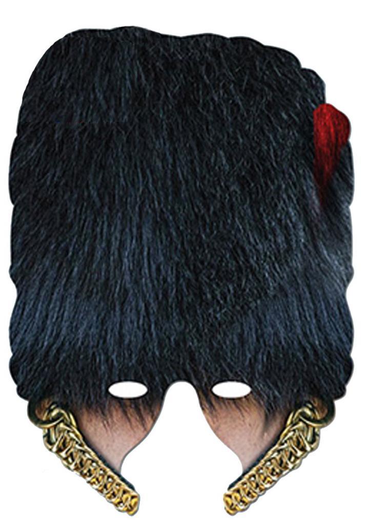 Coldstream Guard half-face mask by Mask-earade COLDST01 and available from Karnival Costumes online party shop