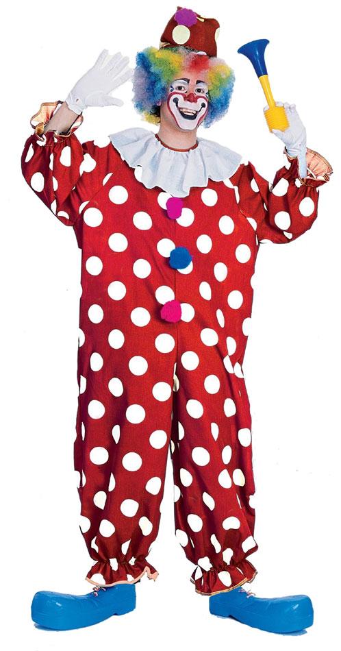 Dotted Clown Unisex Adult Fancy Dress Costume by Rubies 55052 in one-size and available in the UK from Karnival Costumes