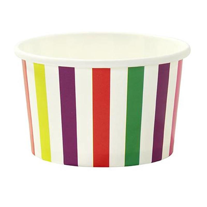 Pack of 10 Candy Stripe Mix & Match Treat Cups by Talking Table Mix-Treattub-Multi available here at Karnival Costumes online party shop