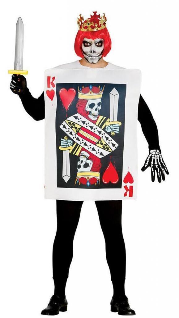 King of Hearts Black Playing Card Adult Fancy Dress Costume 31035 available at Karnival Costumes online party shop