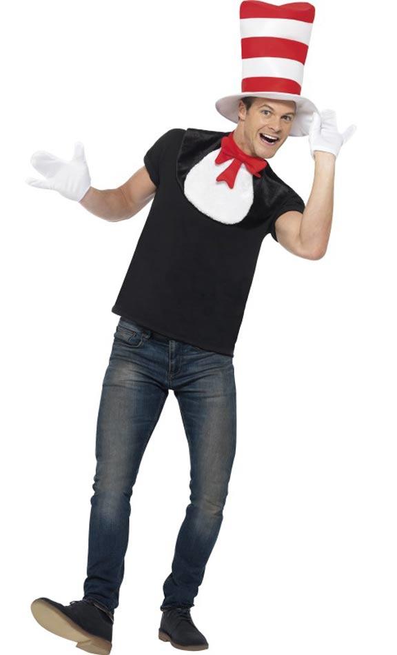 Cat in the Hat Costume Kit for Adults by Smiffys 42921 and available here from Karnival Costumes online party shop