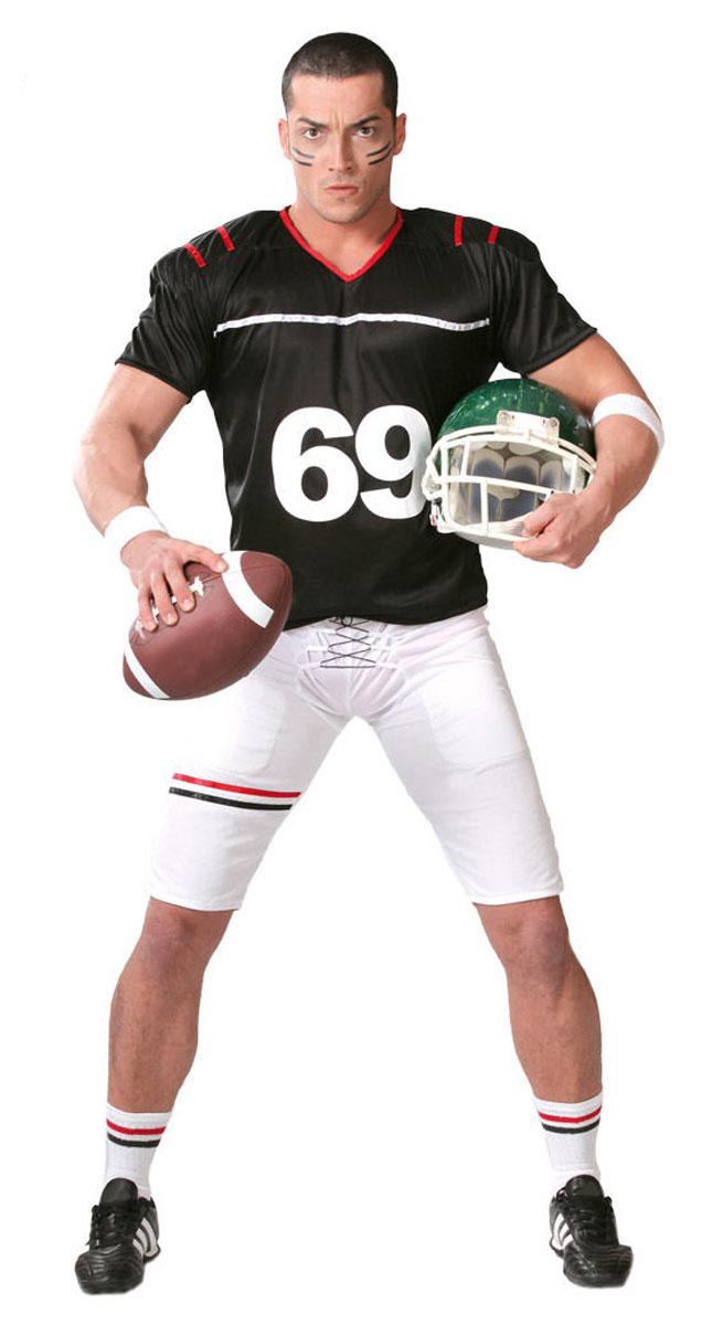 Quarterback American Football Costume for adults by Guirca 80652 available in the UK here at Karnival Costumes online party shop