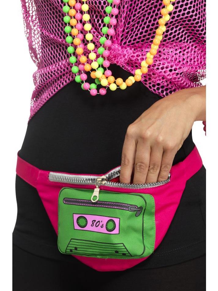 Bag Boutique 80's Bumbag by Smiffys 44650 available here at Karnival Costumes online party shop