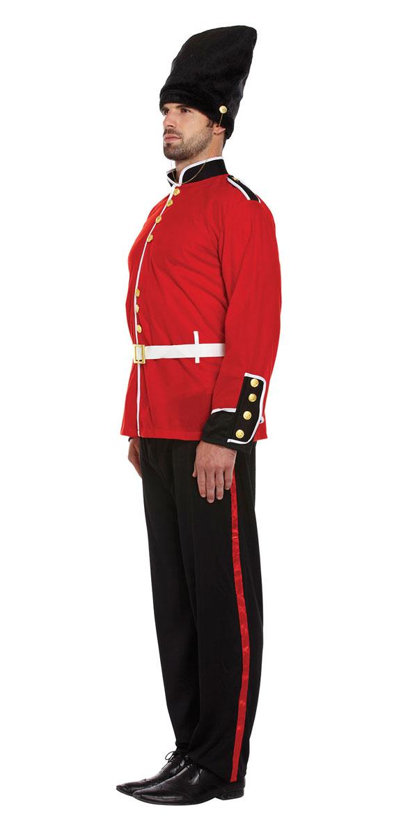 Royal Guards Costume for Adults in one-size with jacket, trousers, hat and belt by Henbrandt U20079 available here at Karnival Costumes online party shop