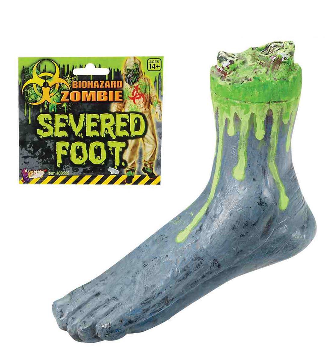 Biohazard Severed Foot by Forum Novelties 68666 available here at Karnival Costumes online Halloween party shop