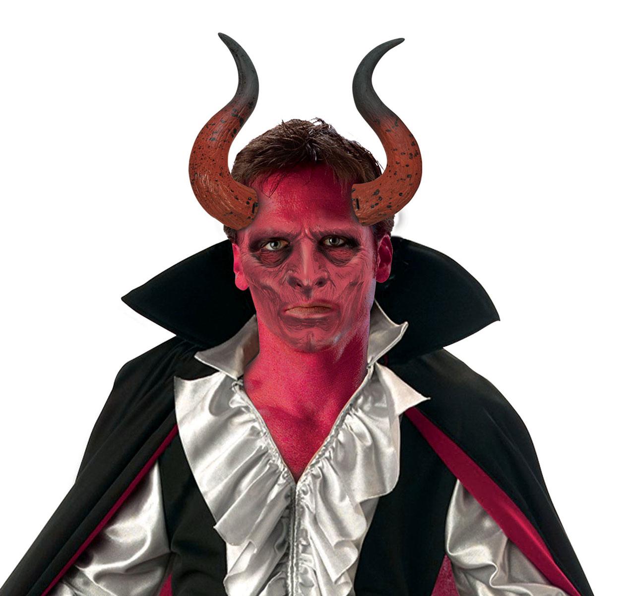Long Devil Horns by Bristol Novelties MD198 available here at Karnival Costumes online Halloween party shop