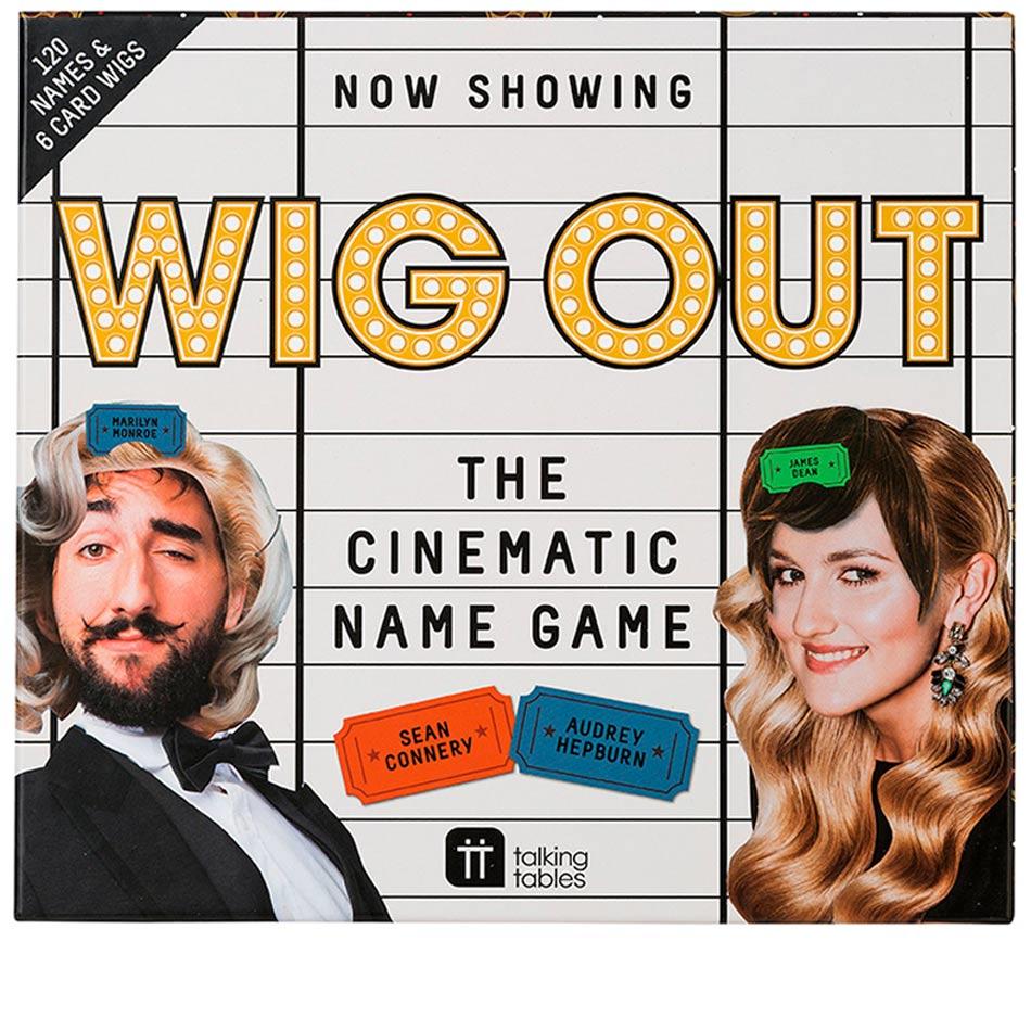 Wig Out Party Game for Adults by Talking Tables Game-Show-Wig available here at Karnival Costumes online party shop