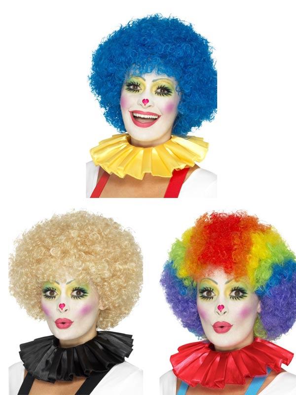 Clown's Neck Rufflein a range of colours by Smiffy 47001 / 46868 / 46997 available here at Karnival Costumes online party shop