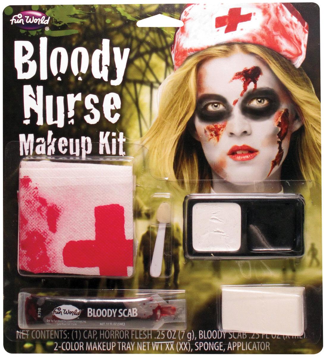 Bloody Nurse Make-up Set by Fun World 9422BN and available in the UK here at Karnival Costumes online Halloween party shop