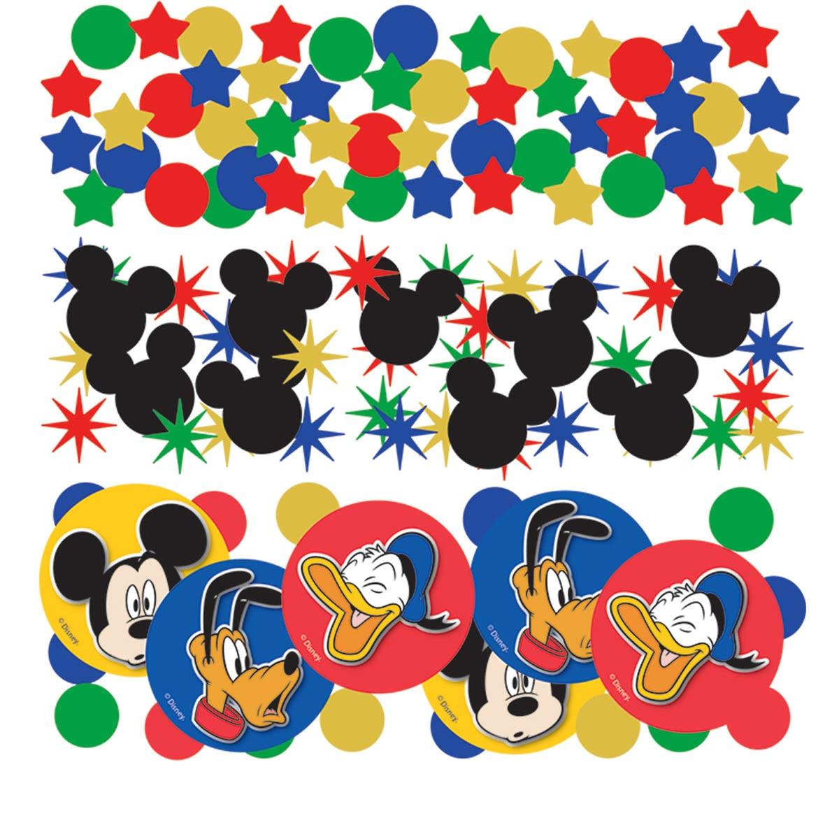 Mickey Mouse Party Confetti 3 Pack by Amscan 9903178 available here at Karnival Costumes online party shop