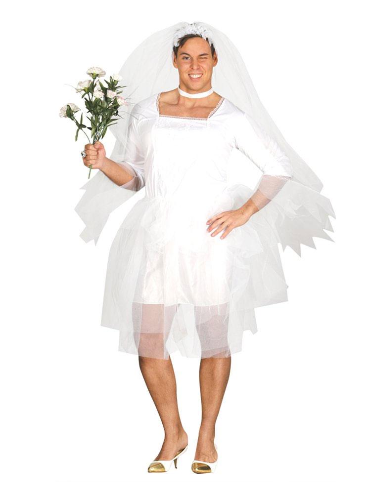 Bride Man Costume Stag Night fancy dress by Guirca 84948 available here at Karnival Costumes online party shop