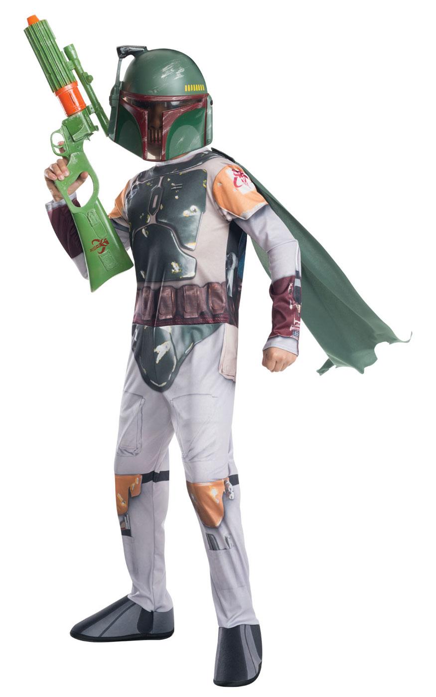 Licensed Star Wars Boba Fett Fancy Dress Costume for Children by Rubiies 610701 avalable here at Karnival Costumes online party shop