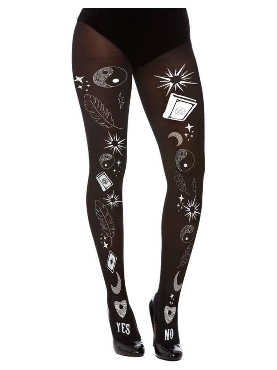Whimsical Tights by Smiffy 68017 Adult Sized for Wizarding, Voodoo and Valentines costumes or role-play available here at Karnival Costumes online party shop