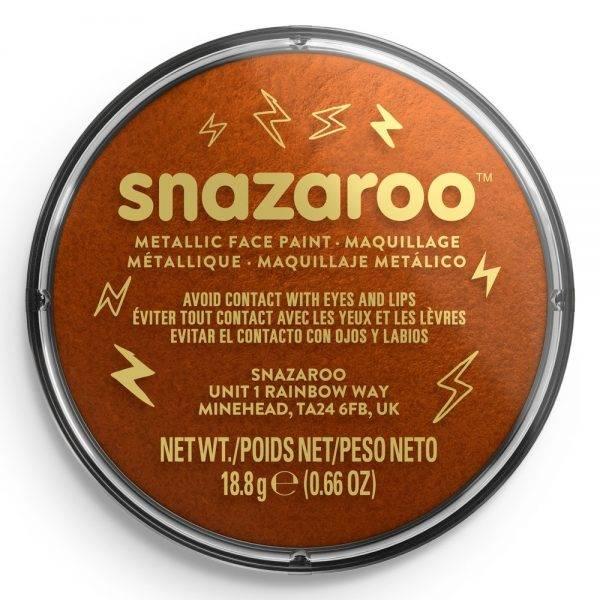 Metallic Copper face and body paint by Snazaroo 1118755 available here at Karnival Costumes online party shop