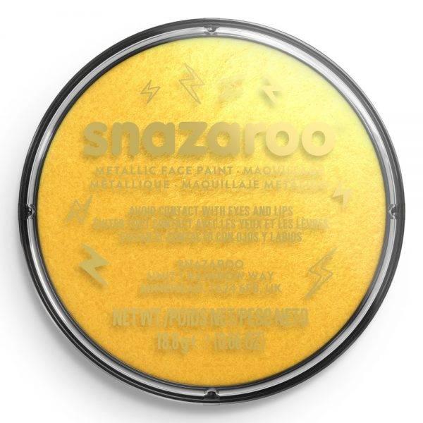 Snazaroo Face Paint Metallic Gold 1118777 available here at Karnival Costumes online party shop