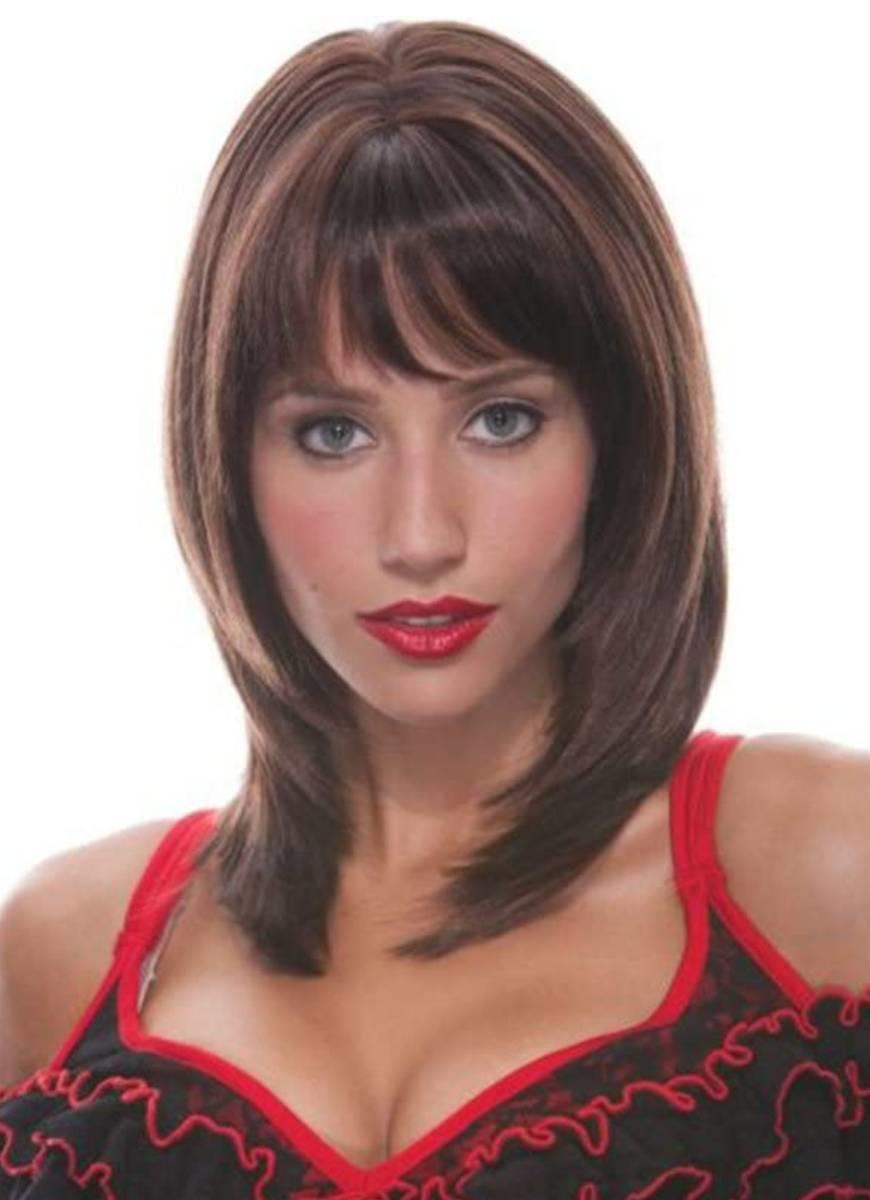 Chestnut brown Jasmine Wig by PMG 6579401 available here at Karnival Costumes online party shop