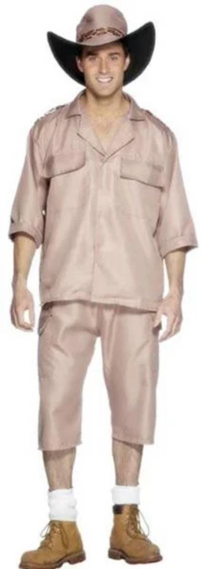 Australian Man or Explorer Fancy Dress Costume by Smiffys 23201 available here at Karnival Costumes online party shop