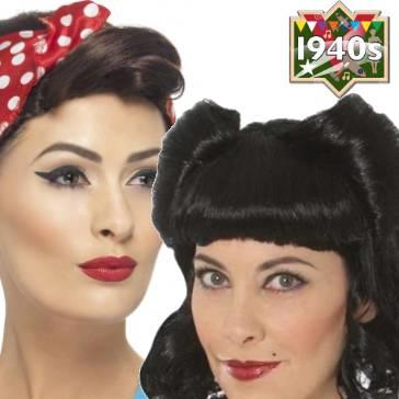 40s Costume Wigs for Women Karnival Costumes