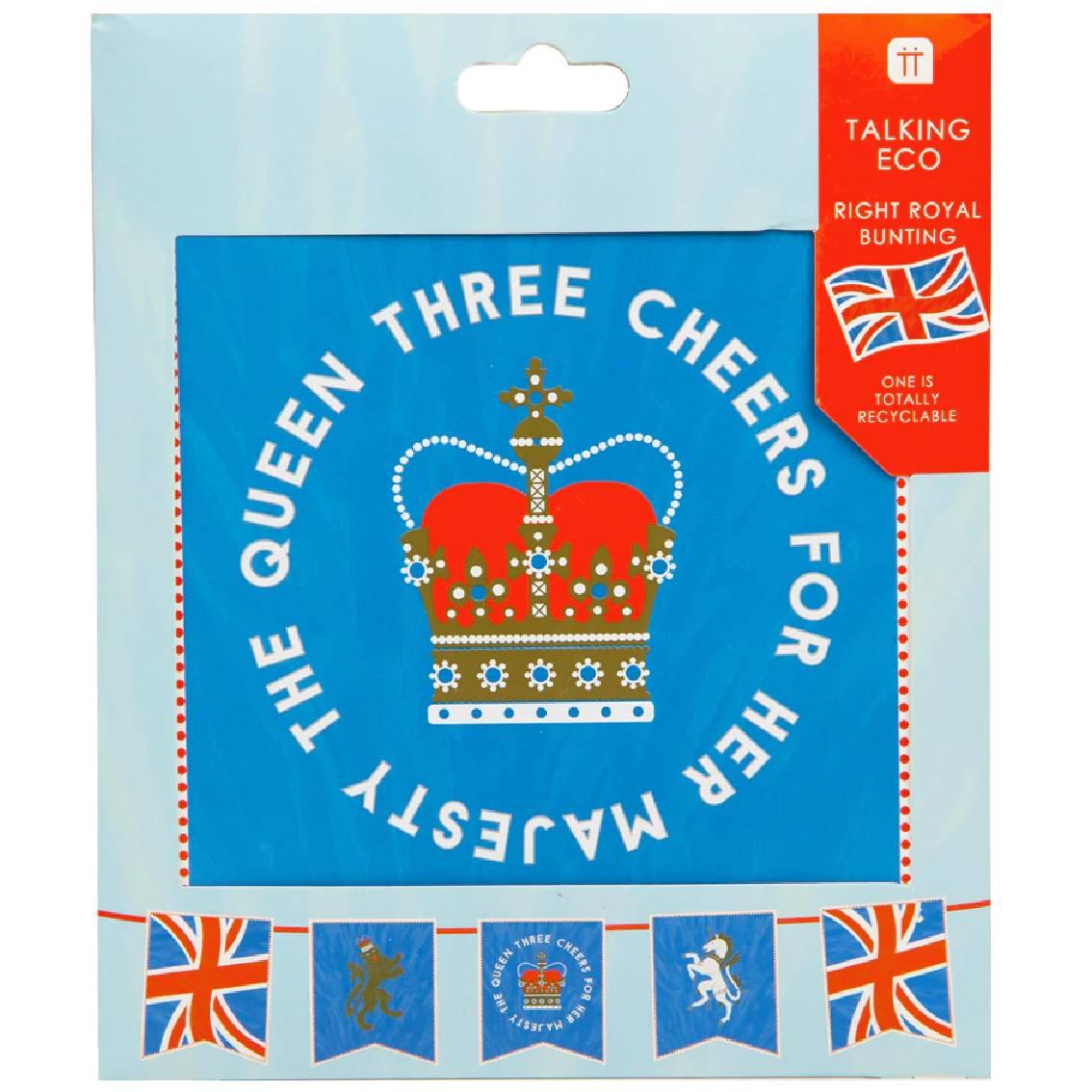 Right Royal Spectacle Bunting by Talking Tables ROYAL-BUNT available here at Karnival Costumes online party shop