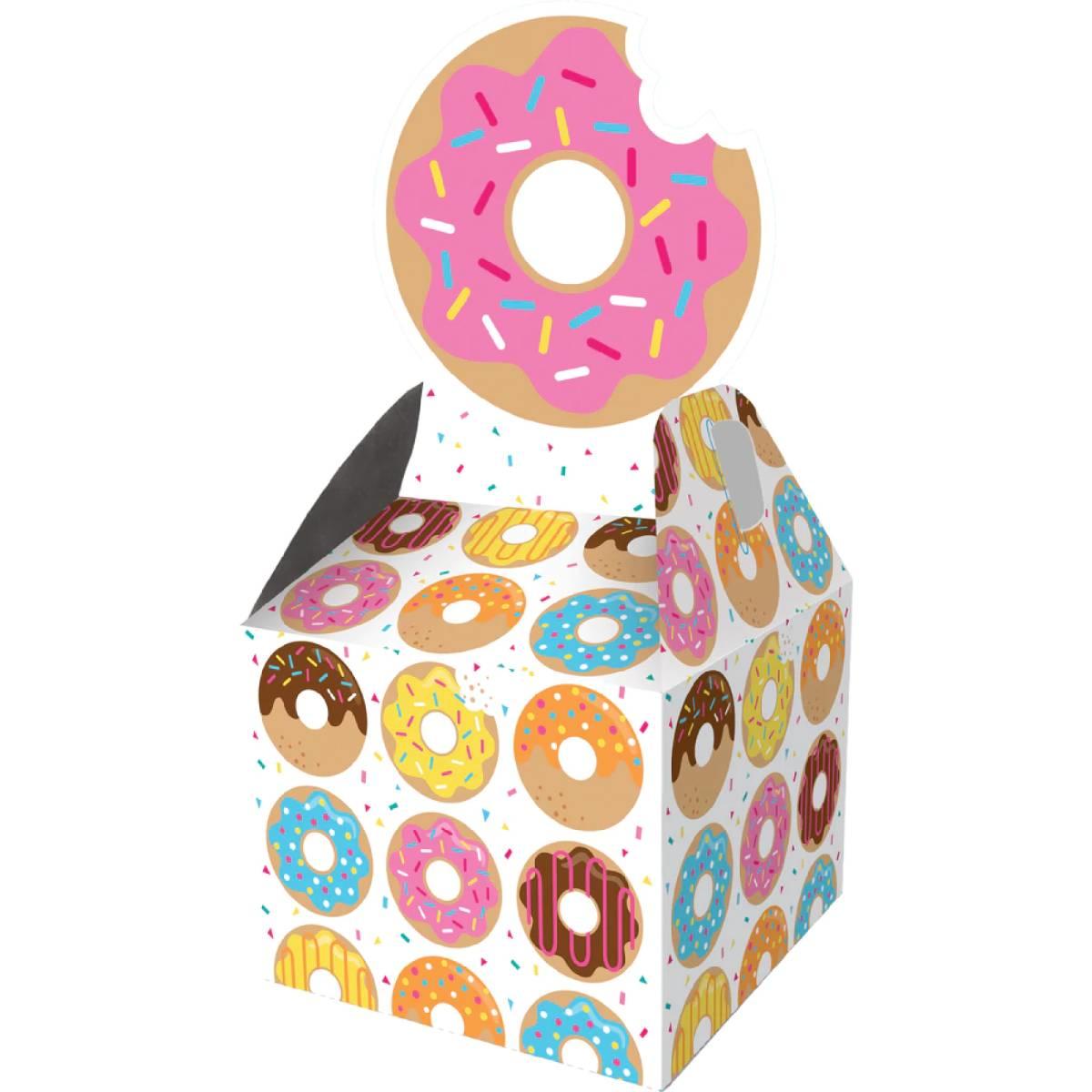 Doughnut Time Party Favour Boxes pk8 by Creative Party PC324233 available here at Karnival Costumes online party shop