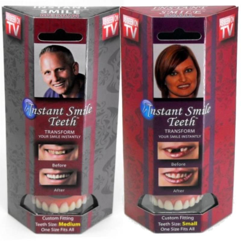 Billy Bob Teeth Instant Smile Dental Veneers in small and medium sizes 12103 and 12104 available here at Karnival Costumes online party shop