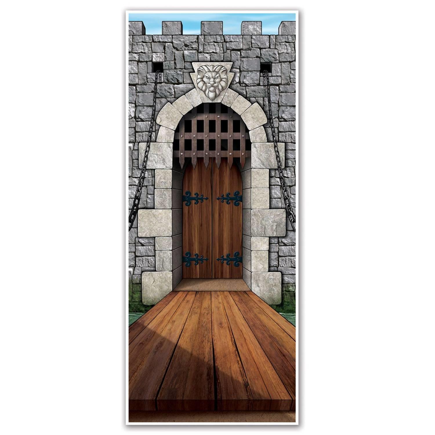 Medieval Castle Door Cover by Beistle 53428 available here at Karnival Costumes online party shop