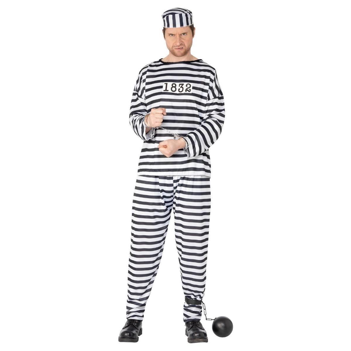 Alternative view of our Convict Costume Fancy Dress by Smiffys 96318 available here at Karnival Costumes online party shop