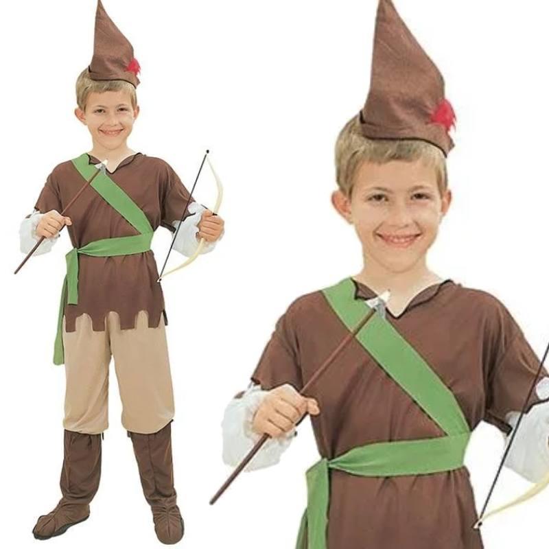 Robin Hood fancy dress costume for boys by Bristol Novelties CC402 available here at Karnival Costumes online party shop
