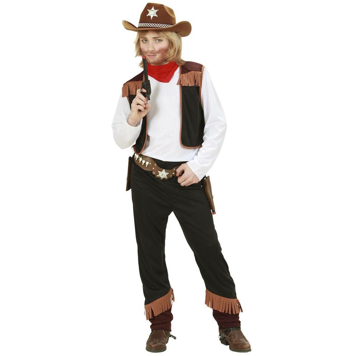 Kid's Cowboy Fancy Dress Costume by Widmann 0259 available here at Karnival Costumes online party shop