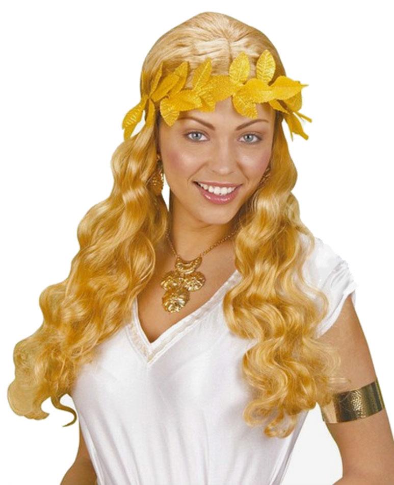 Deluxe Gold Unisex Laurel Leaf Headband by Widmann 3282R available here at Karnival Costumes online party shop