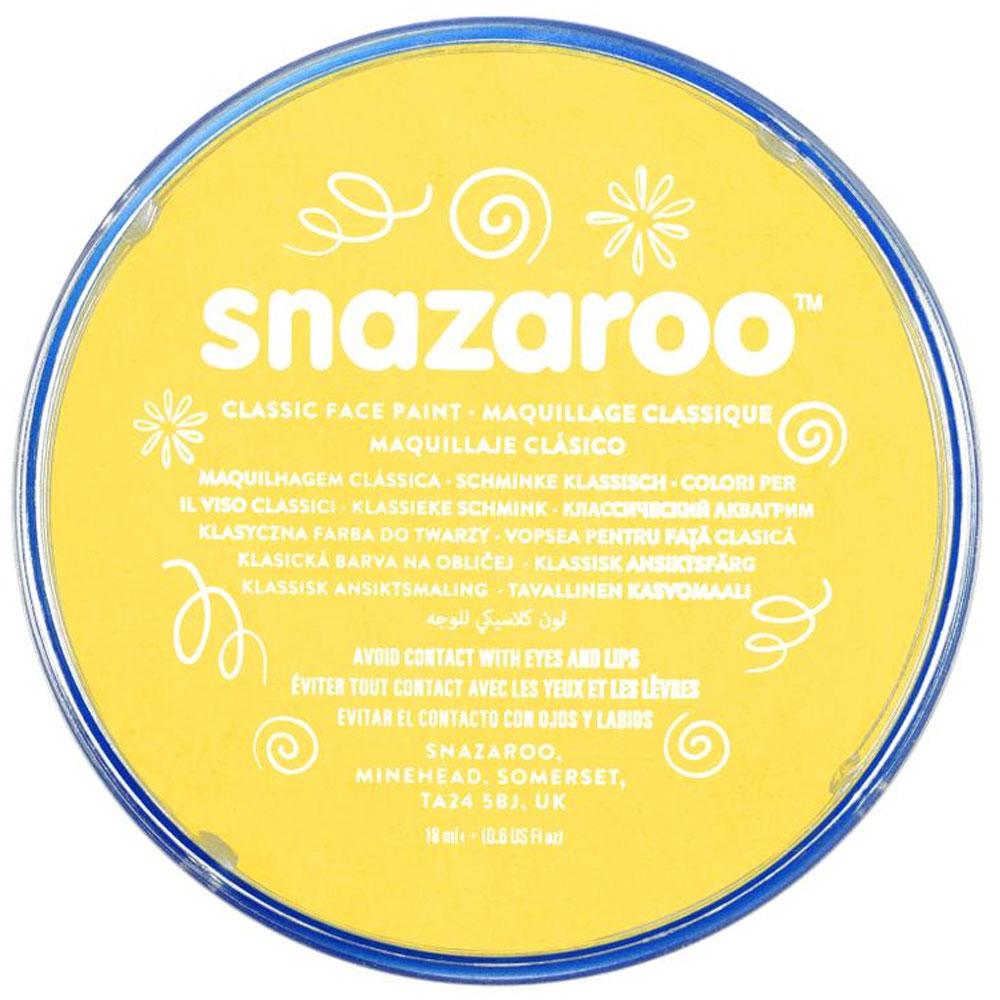 Snazaroo 18ml Yellow Face and Body Paint item 1118222 available here at Karnival Costumes online party shop
