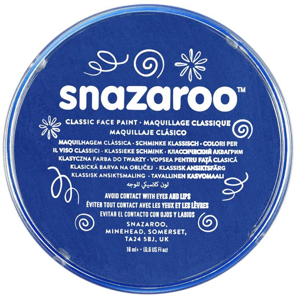 Royal Blue Face and Body Paint 18ml by Snazaroo 1118344 available here at Karnival Costumes online party shop