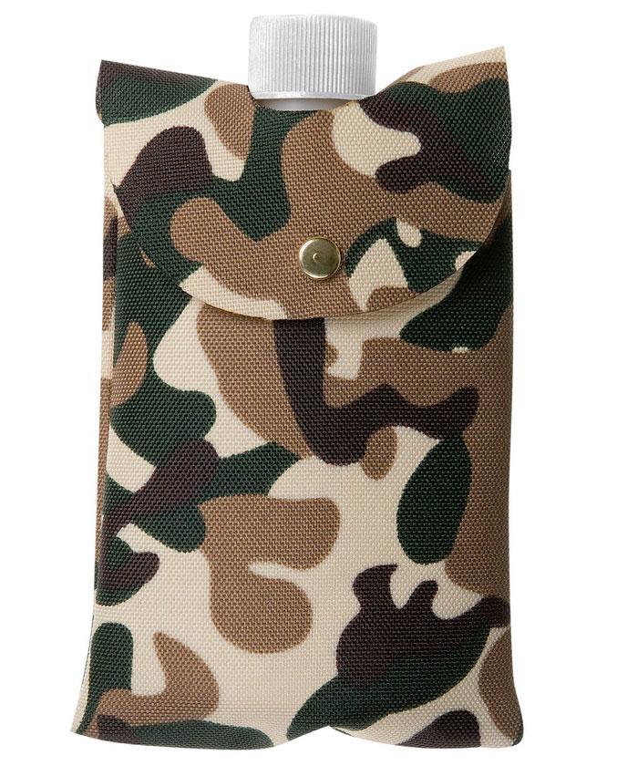Army Water Bottle in Camouflage Holder by Widmann 6984S available from a collection of military costume accessories here at Karnival Costumes online party shop
