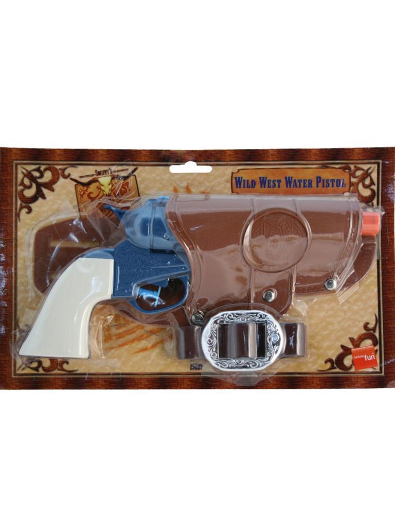 Wild West Cowboy Water Pistol & Holster by Smiffys 25207 and available at Karnival Costumes