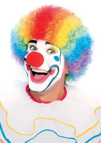Clown Wig Multi-Coloured adult clown's wig by Rubies 50764 avauilable here at Karnival Costumes online party shop