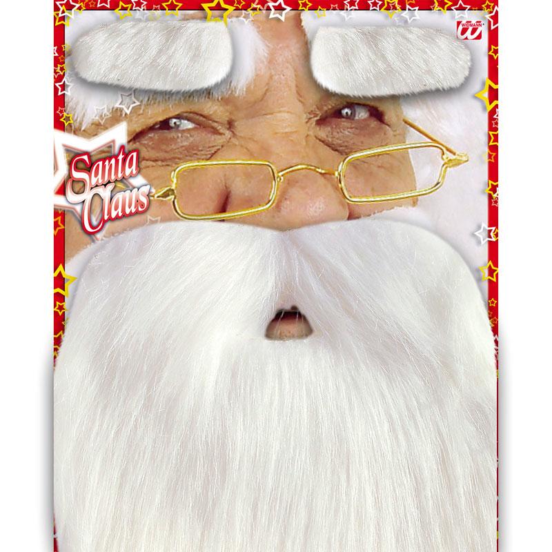 Affordable Santa Beard with Moustache and Eyebrows  by Widmann 1517M available here at Karnival Costumes online Christmas party shop
