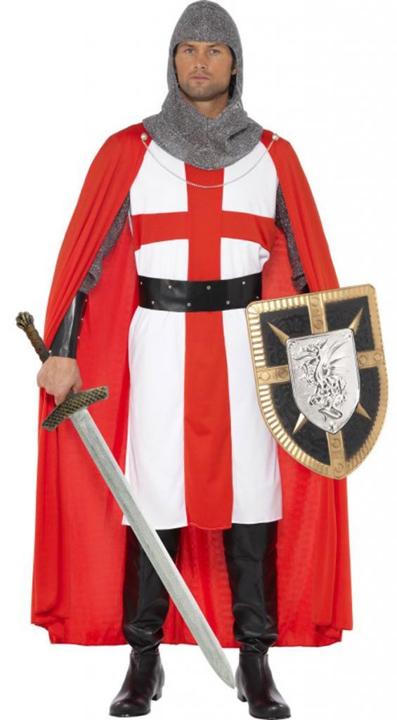 Crusader Knight of St George Adult Fancy Dress Costume by Smiffy 34315 and available from Karnival Costumes