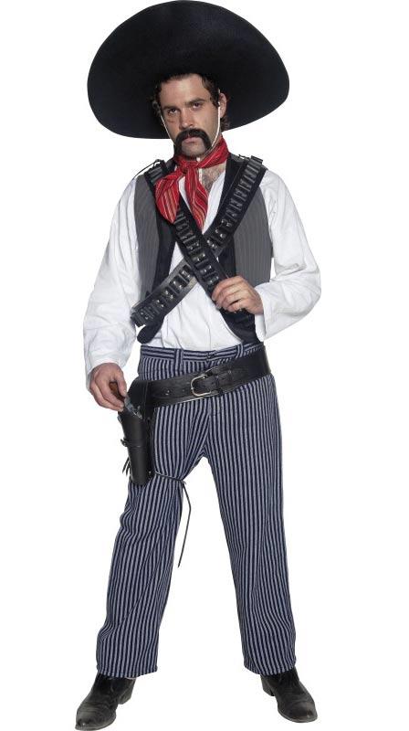 Authentic Mexican Bandit Adult Fancy Dress Costume