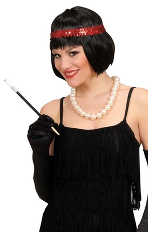 Pearl Necklace with Big Pearls by Widmann 5004P and available from Karnival Costumes