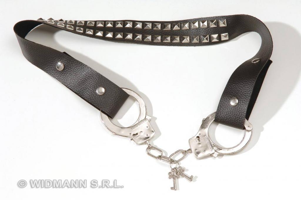 Studded Belt with Handcuffs
