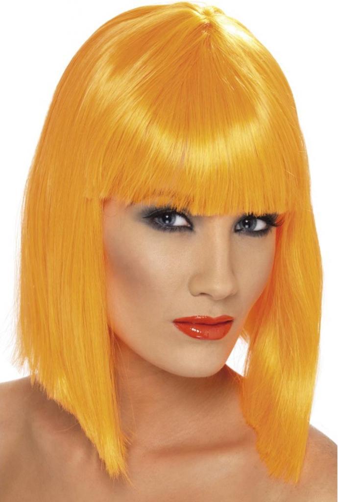 Glam Wig - Neon Orange