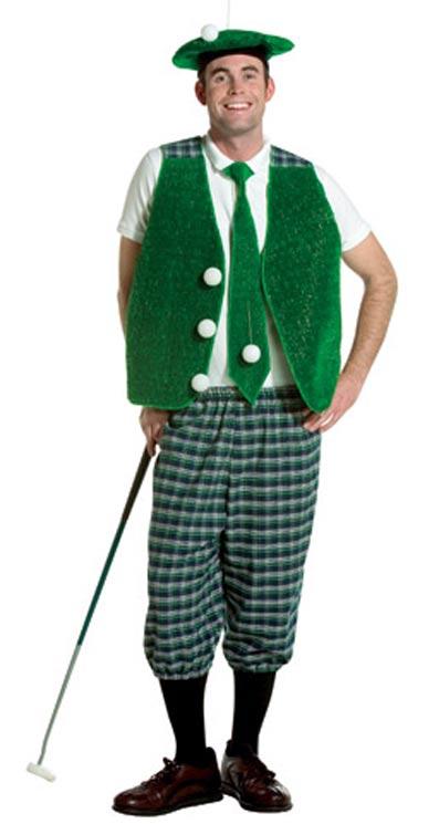 Adult Golfer Fancy Dress Costume
