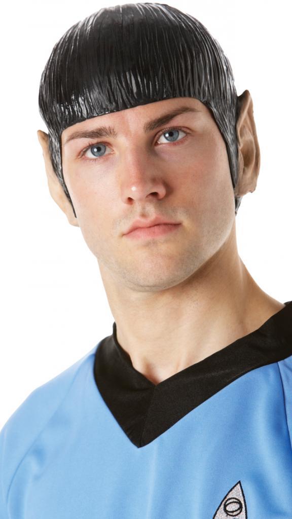 Star Trek Spock Vinyl Wig & Ears by Rubies 68251 available here at Karnival Costumes online party shop