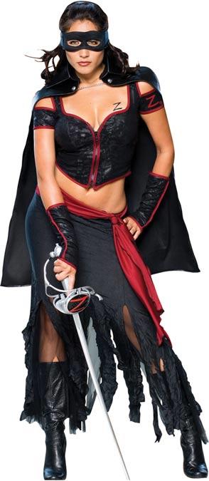 Secret Wishes Lady Zorro Fancy Dress Costume - Long Skirt