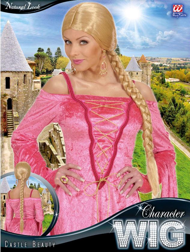 Lady's Blond Castle Beauty Wig with Plait by Widmann R0725 available here at Karnival Costumes online party shop